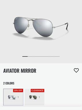 Ray-Ban Aviator Mirror Sunglasses